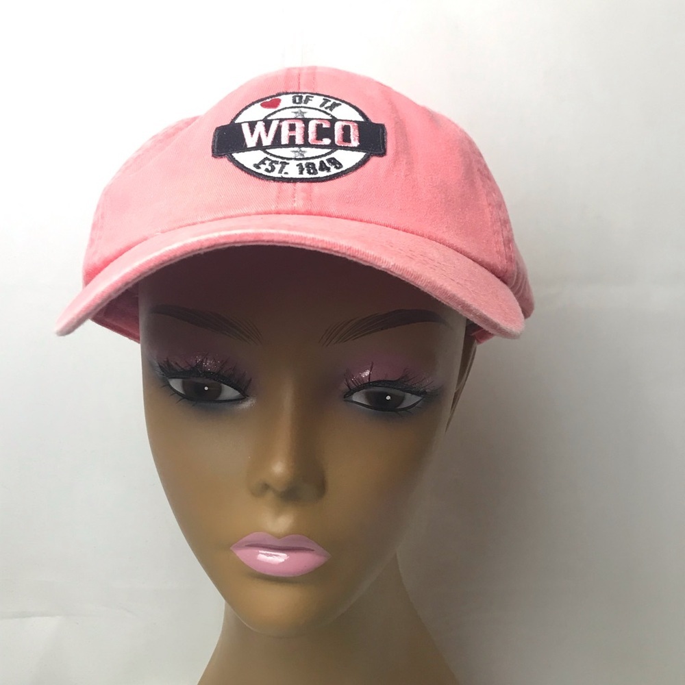 Waco Texas Pink Adjustable Strapback Hat Cap